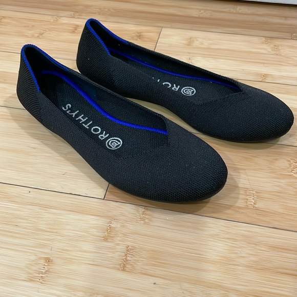 Rothy’s Black Women’s Flats Size 6 - Picture 1 of 7